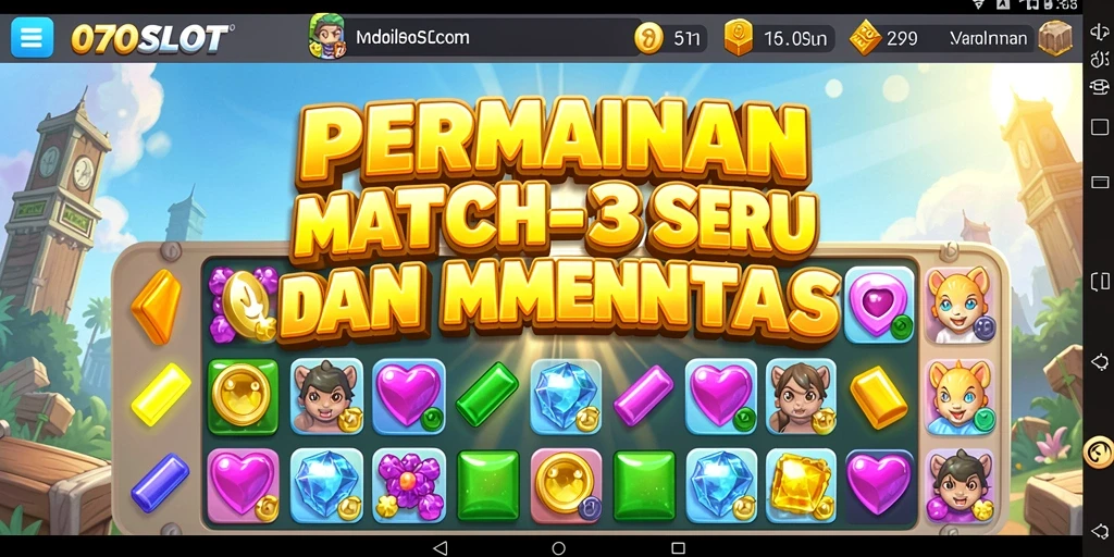Tampilan penuh warna dari gameplay 070SLOT yang seru.