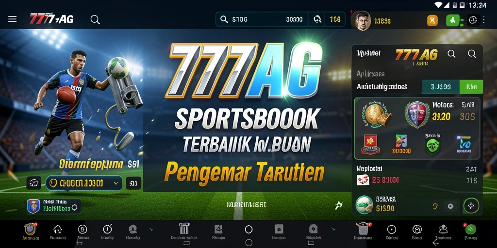 Tampilan gameplay menarik di aplikasi 777AG Sportsbook.