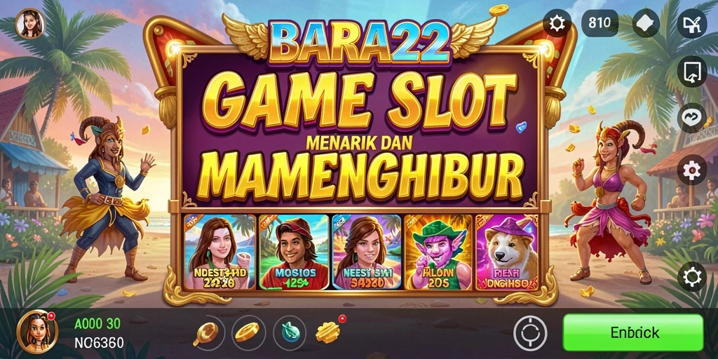 Tampilan gameplay Slot yang seru dan menggembirakan di BARA22.