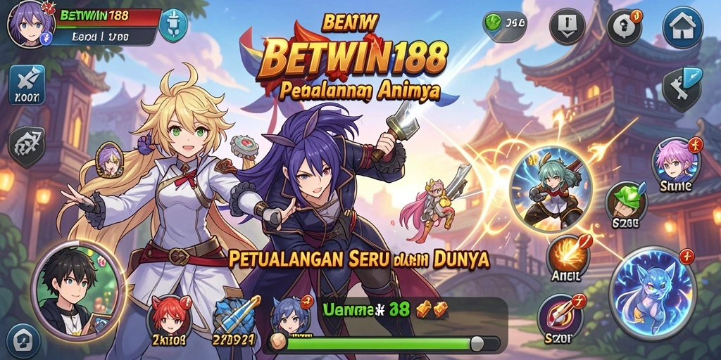 Screenshot dari gameplay seru BETWIN188 yang menampilkan karakter Anime.