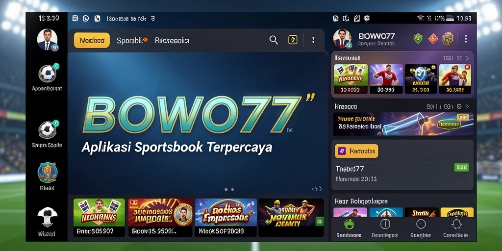 Screenshot gameplay BOWO77 yang menarik dengan taruhan olahraga.