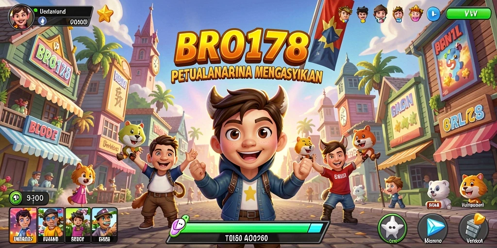 Tampilan gameplay seru dengan rintangan menarik di BRO178.