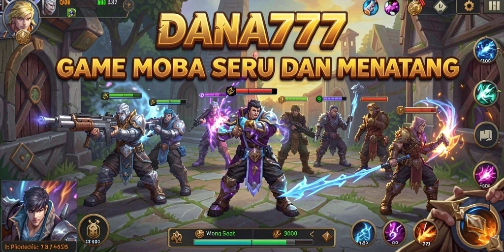 Tampilan gameplay epik dalam DANA777 yang menarik dan seru.