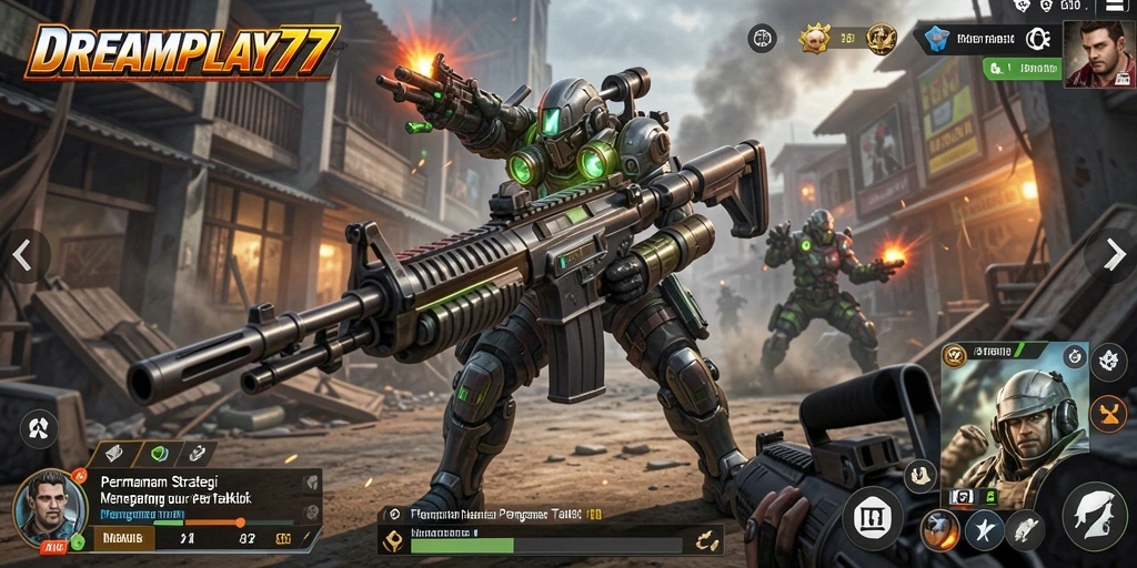 Tangkapan layar menunjukkan momen strategi intens di DREAMPLAY77.