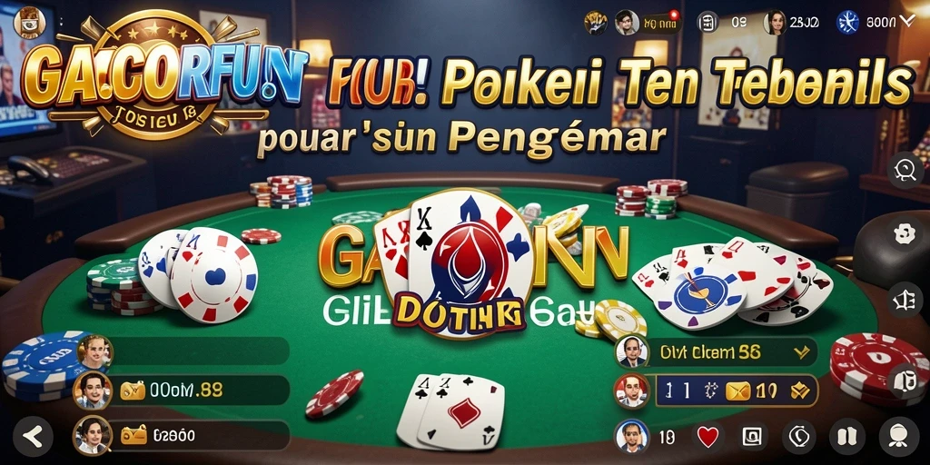 Gameplay poker seru dan mendebarkan di GACORFUN.