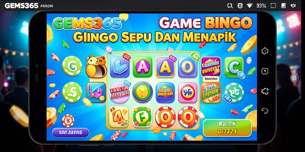 Tampilan gameplay yang menarik dan penuh warna di GEMS365
