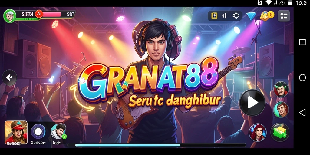 Tampilan gameplay GRANAT88 yang menggugah semangat musik.