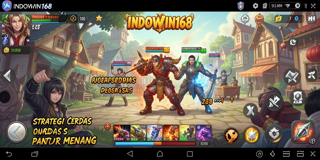 Tampilan seru gameplay INDOWIN168 dengan strategi yang mendebarkan.