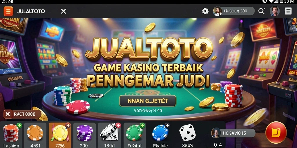 Screenshot menampilkan gameplay seru dalam JUALTOTO.