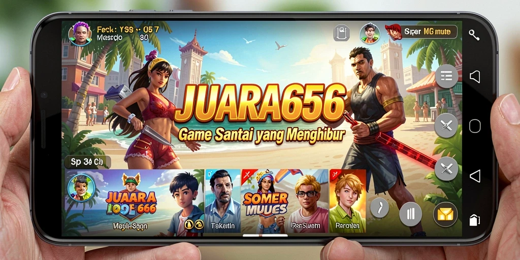 Tangkapan layar JUARA666 menampilkan aksi permainan yang penuh warna.