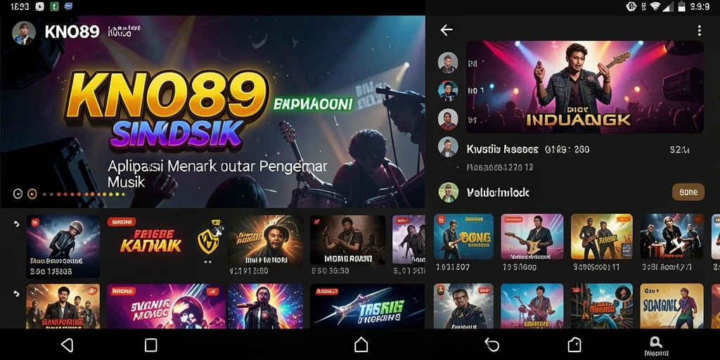 Tampilan utama KNO89 dengan antarmuka yang menarik dan intuitif.