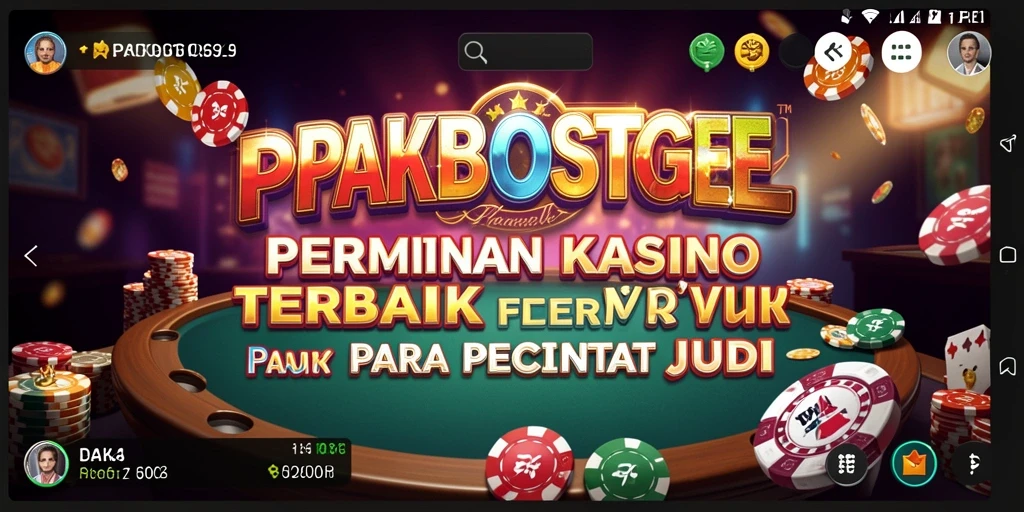Tampilan gameplay menarik dari PAKBOSTOGEL yang menampilkan aksi kasino.