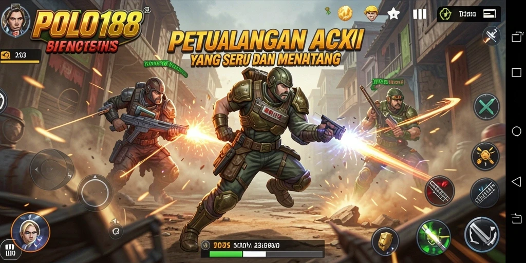 Tampilan gameplay <strong>POLO188</strong> yang seru saat menghadapi musuh di arena.