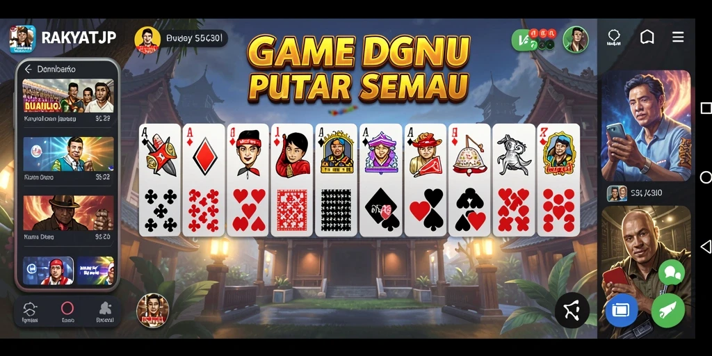 Tampilan gameplay RAKYATJP yang seru dan interaktif.