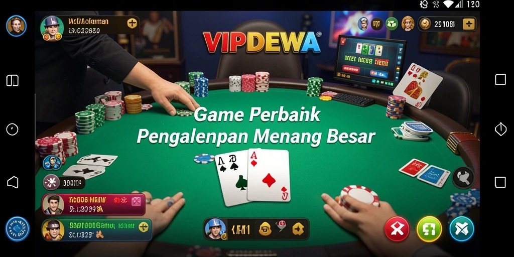 Tangkapan layar gameplay poker yang memikat dan interaktif.