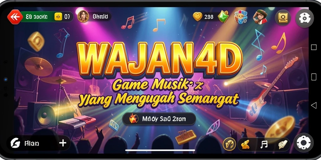 Tampilan gameplay WAJAN4D yang penuh warna dan interaktif.