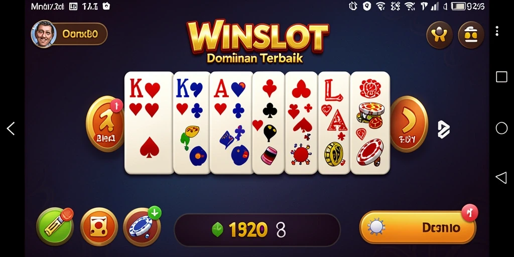 Screenshot WINSLOT menampilkan gameplay menarik permainan Domino.